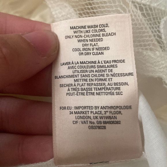 Anthropologie Cream Mini Dress - Picture 5 of 7